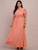 Vestido Longo Lisie com Cinto / Elegância para Todas as Ocasiões!