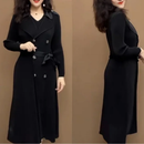 Conjunto Brunele Vestido e Casaco Longo- Elegância e Leveza para o Inverno (Últimas Unidades)