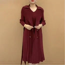 Conjunto Brunele Vestido e Casaco Longo- Elegância e Leveza para o Inverno (Últimas Unidades)
