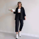 Conjunto Elisa Calça + Camisa Manga Longa / Perfeito para Qualquer Momento