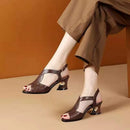 Sandália Caprina Ortopédica Salto 4cm- Conforto e Elegância