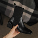 Bota Feminina Ortopédica Dallas Western Couro Cano Curto com Malha Salto 4cm/ Para Mulheres que Brilham