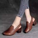 Sandália Ortopédica Valéria Couro Salto 5cm- Conforto e Elegância que seus pés Merecem