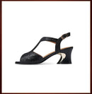 Sandália Caprina Ortopédica Salto 4cm- Conforto e Elegância