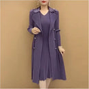 Conjunto Brunele Vestido e Casaco Longo- Elegância e Leveza para o Inverno (Últimas Unidades)
