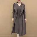 Conjunto Brunele Vestido e Casaco Longo- Elegância e Leveza para o Inverno (Últimas Unidades)