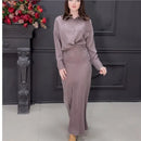 Conjunto Antonella Vestido + Camisa Manga Longa / Perfeito para Qualquer Momento