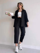 Conjunto Elisa Calça + Camisa Manga Longa / Perfeito para Qualquer Momento