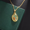 Colar Medalha Milagrosa Virgem Maria 60cm Ouro 18K/ Certificado 2anos de Garantia